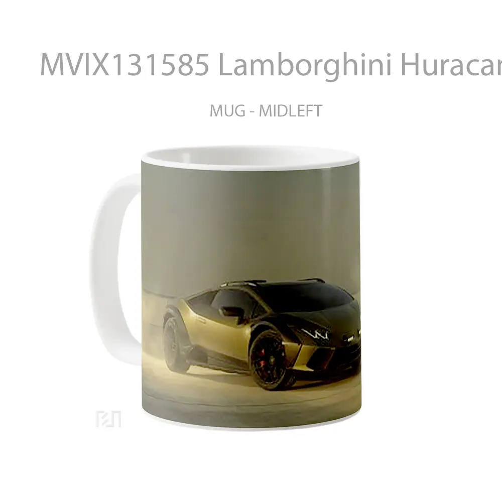 Mug Lamborghini Huracan Sterrato Cangkir Mobil - All-side / Desain