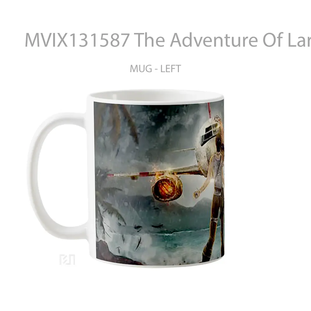 Mug The Adventure Of Lara Croft Gelas Keramik Unik - All-side / Desain