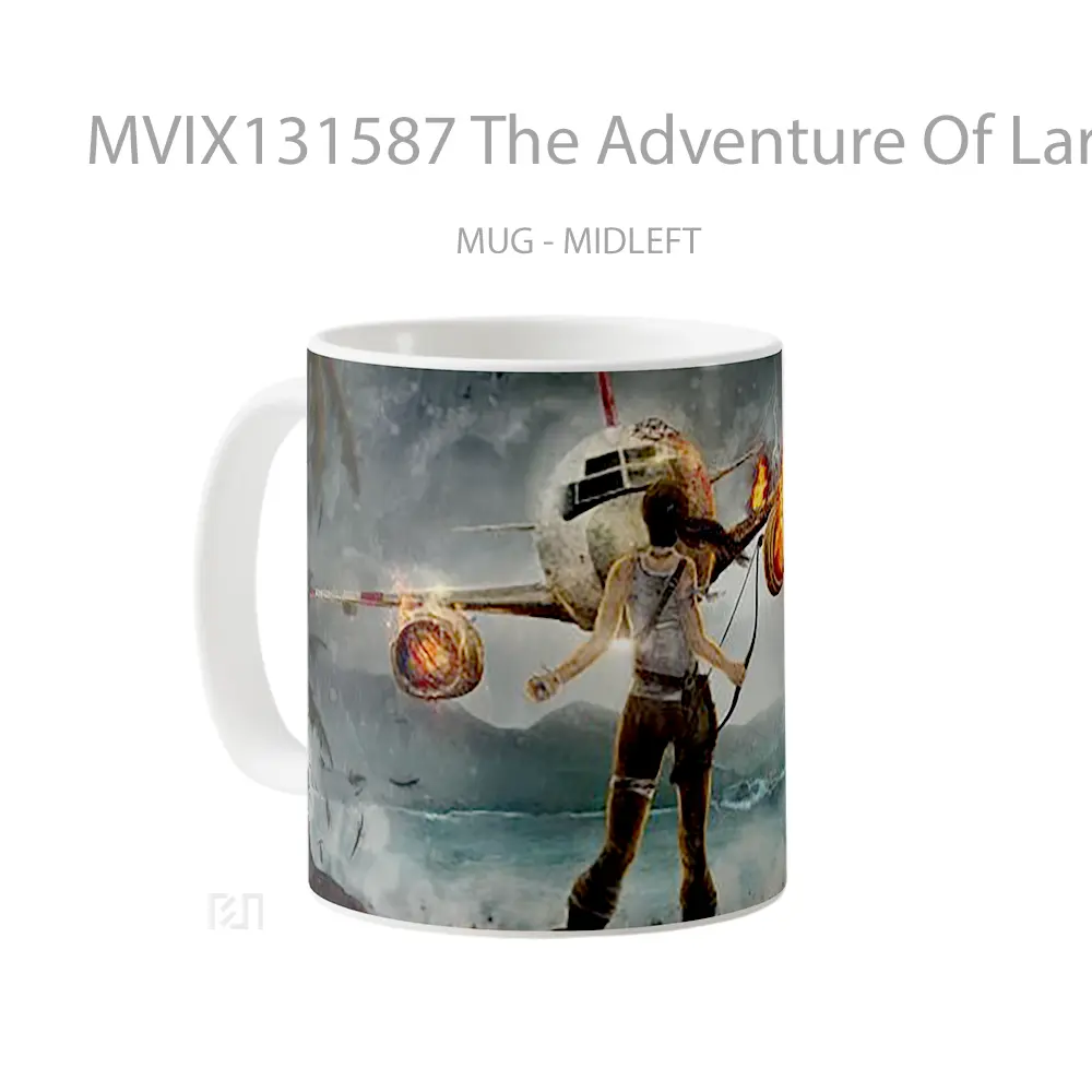 Mug The Adventure Of Lara Croft Gelas Keramik Unik - All-side / Desain