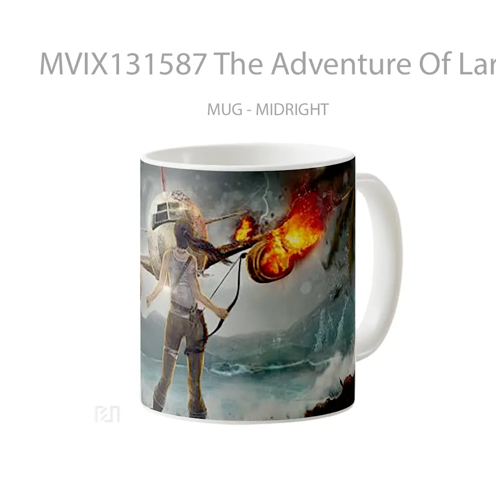 Mug The Adventure Of Lara Croft Gelas Keramik Unik - All-side / Desain
