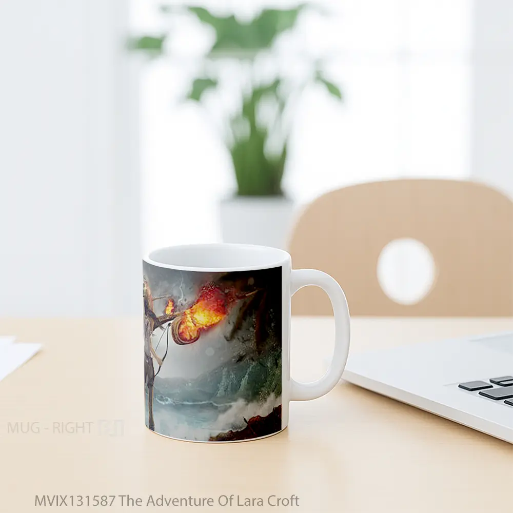 Mug The Adventure Of Lara Croft Gelas Keramik Unik - All-side / Desain
