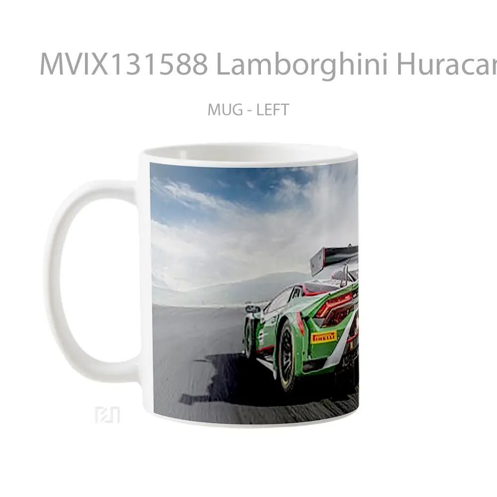 Mug Lamborghini Huracan Gt3 Evo 2 Cangkir Mobil - All-side / Desain