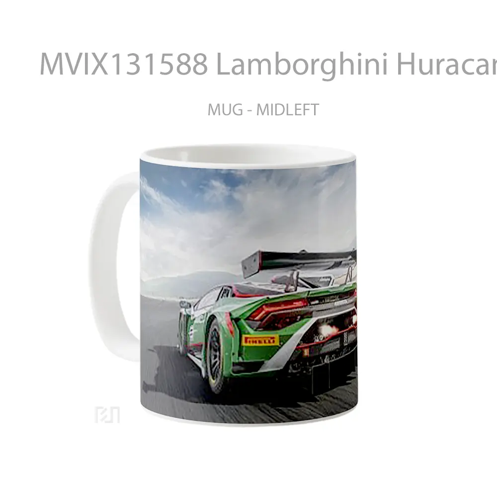 Mug Lamborghini Huracan Gt3 Evo 2 Cangkir Mobil - All-side / Desain
