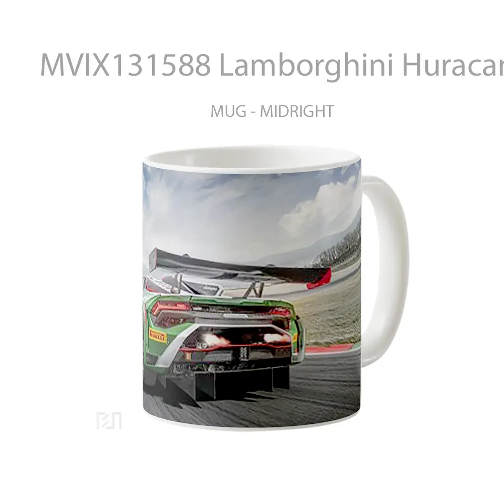 Mug Lamborghini Huracan Gt3 Evo 2 Cangkir Mobil - All-side / Desain