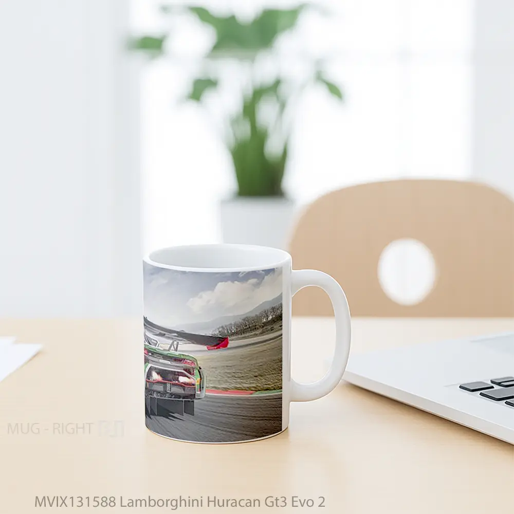 Mug Lamborghini Huracan Gt3 Evo 2 Cangkir Mobil - All-side / Desain