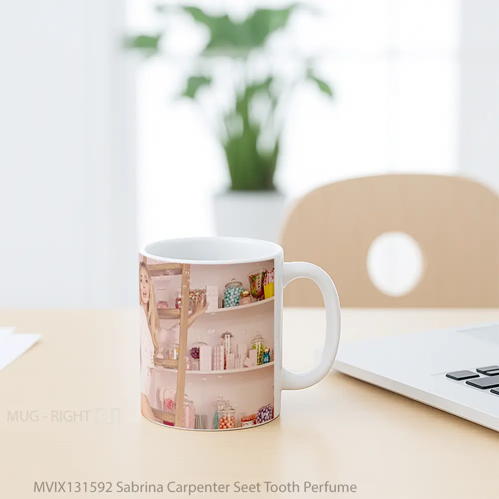 Mug Sabrina Carpenter Seet Tooth Perfume Gelas Keramik Unik - All-side / Desain