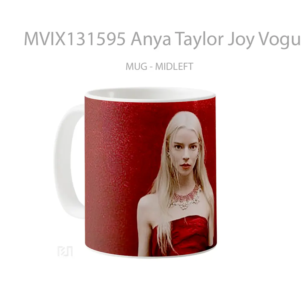 Mug Anya Taylor Joy Vogue Australia Gelas Selebriti - All-side / Desain