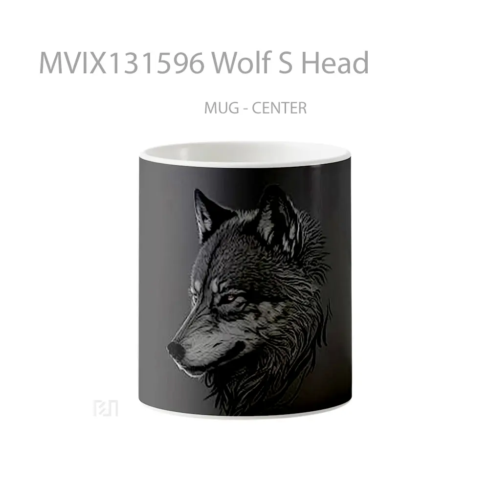 Mug Wolf S Head Gelas Hewan Lucu