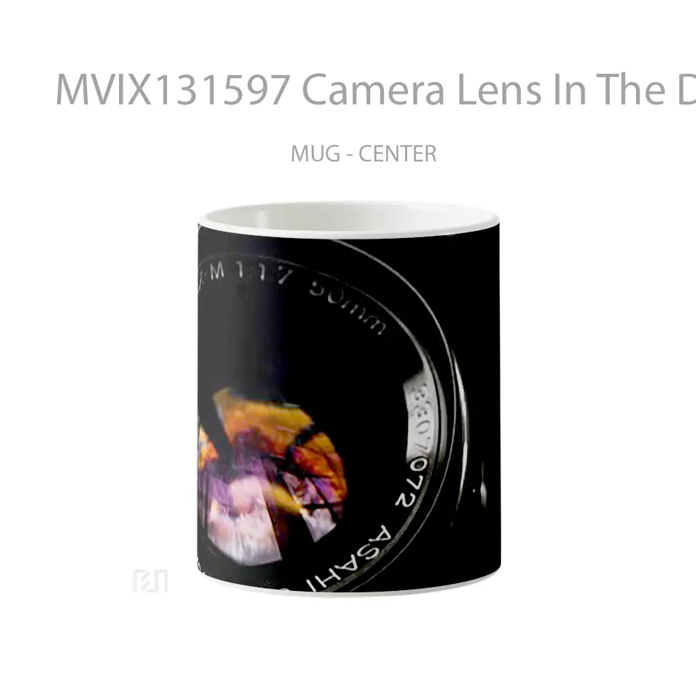Mug Camera Lens In The Dark Gelas Keramik Unik