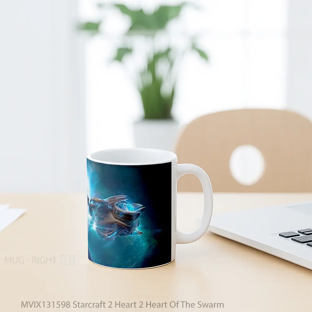 Mug Starcraft 2 Heart 2 Heart Of The Swarm Gelas Keramik Unik - All-side / Desain
