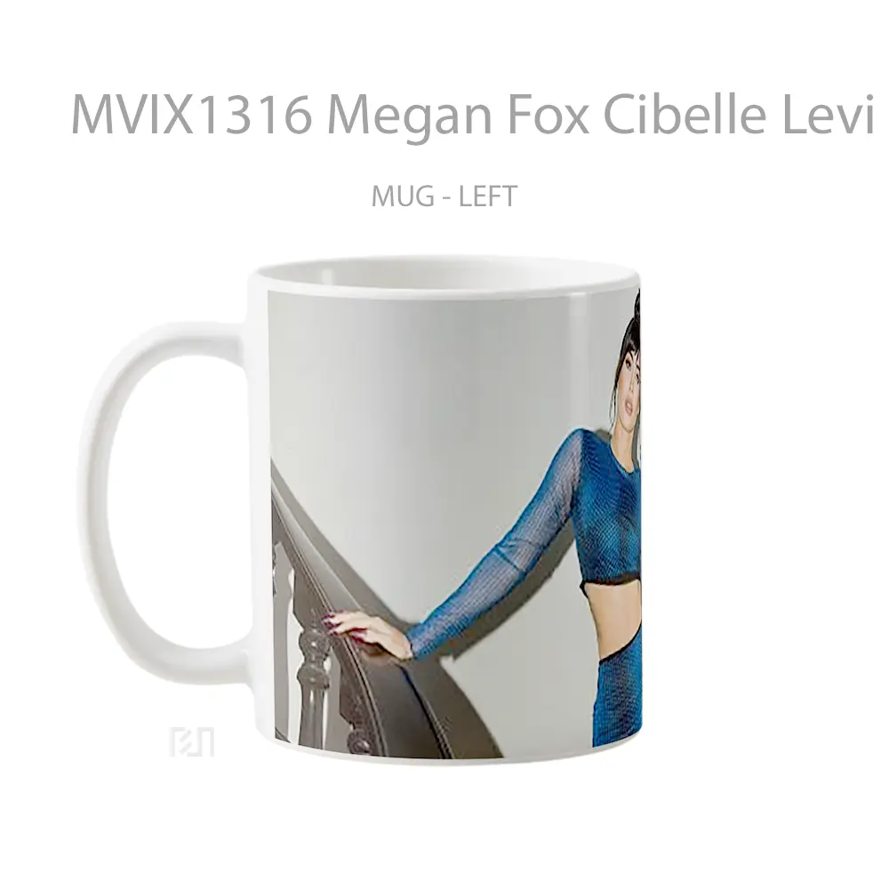 Mug Megan Fox Cibelle Levi Gelas Selebriti - All-side / Desain