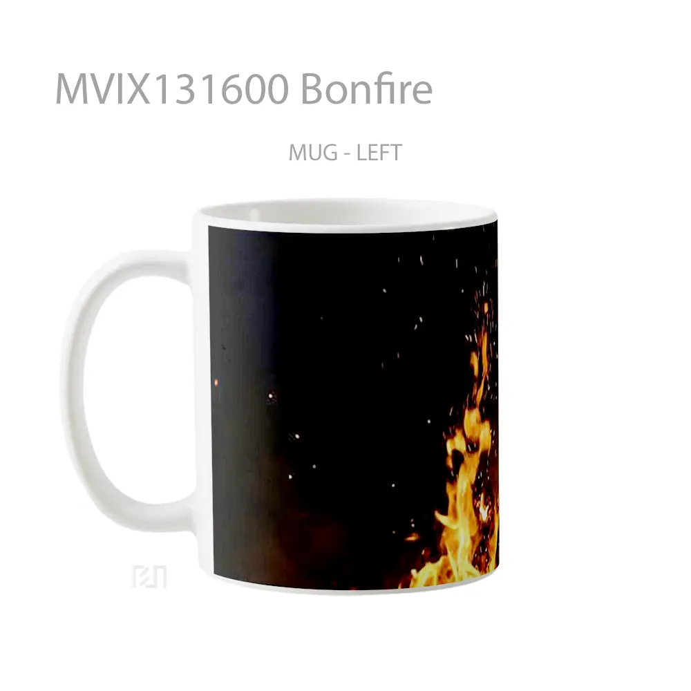 Mug Bonfire Gelas Keramik Unik - All-side / Desain