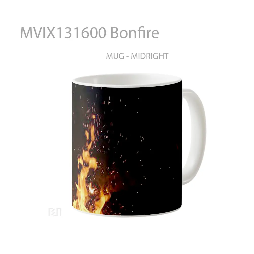 Mug Bonfire Gelas Keramik Unik - All-side / Desain