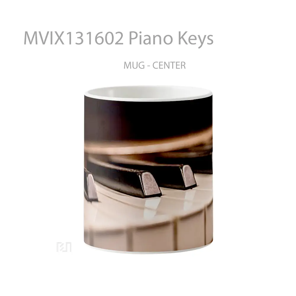 Mug Piano Keys Gelas Keramik Unik