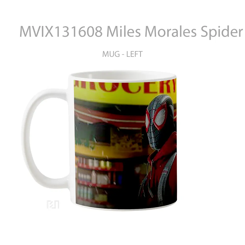 Mug Miles Morales Spider Man V2 Gelas Superhero - All-side / Desain