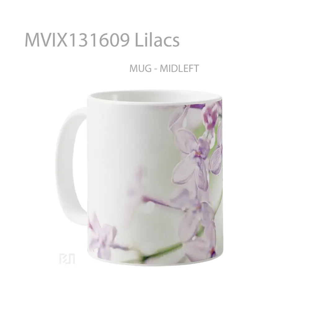 Mug Lilacs Gelas Keramik Unik - All-side / Desain