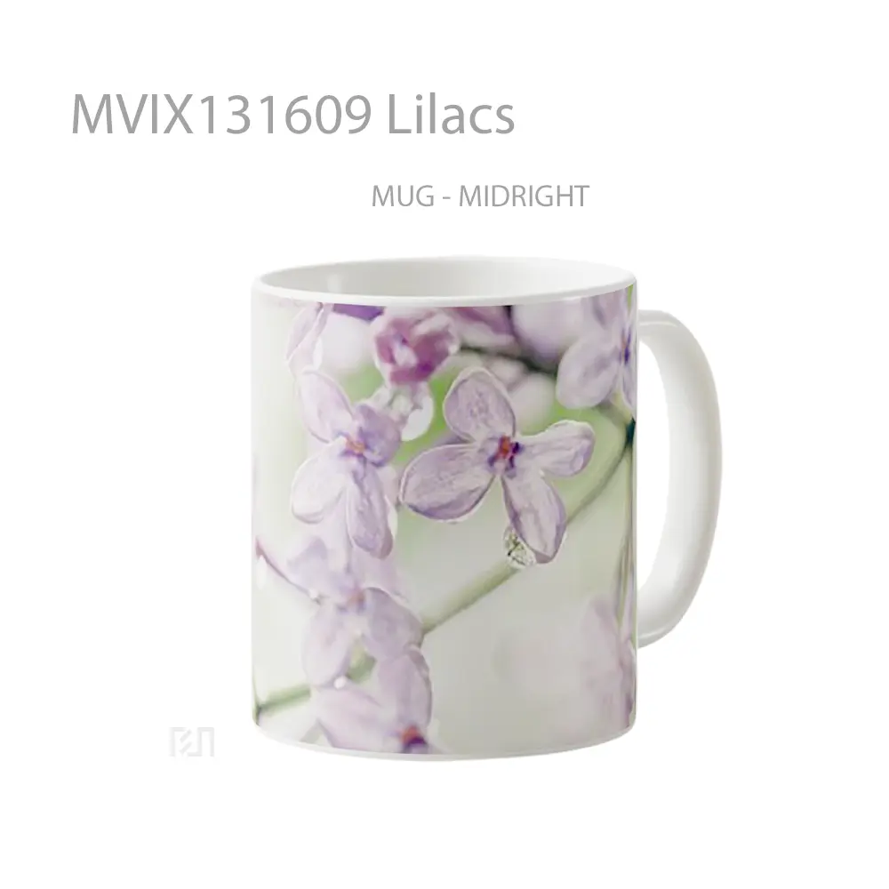 Mug Lilacs Gelas Keramik Unik - All-side / Desain