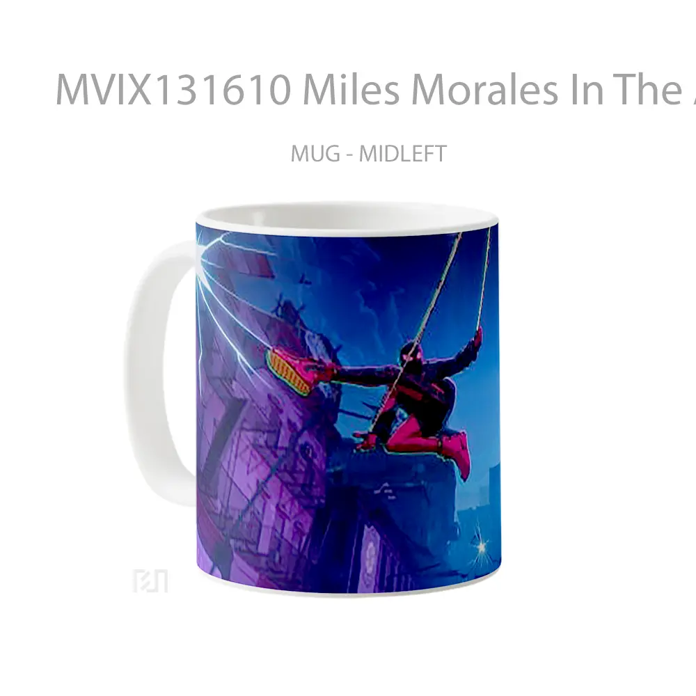 Mug Miles Morales In The Air Gelas Keramik Unik - All-side / Desain