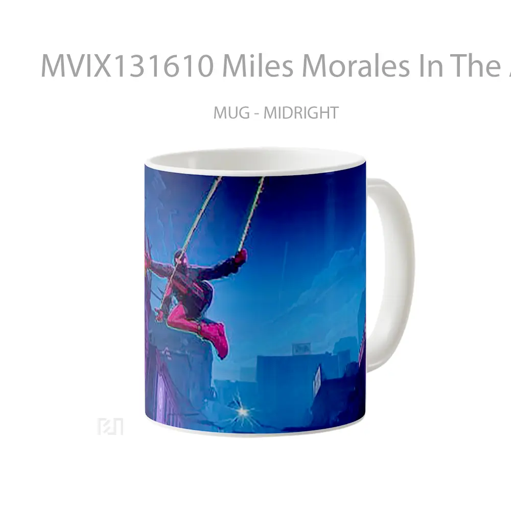 Mug Miles Morales In The Air Gelas Keramik Unik - All-side / Desain