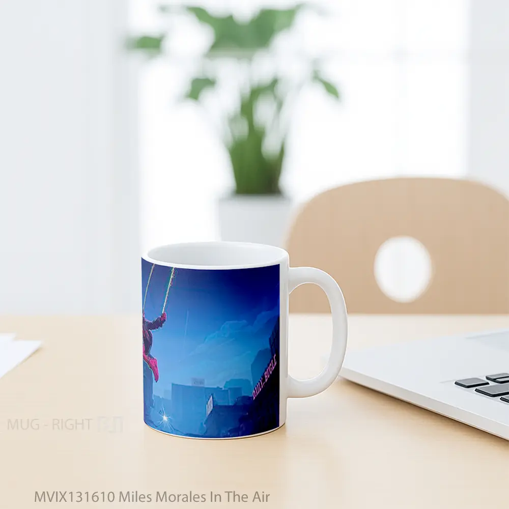 Mug Miles Morales In The Air Gelas Keramik Unik - All-side / Desain