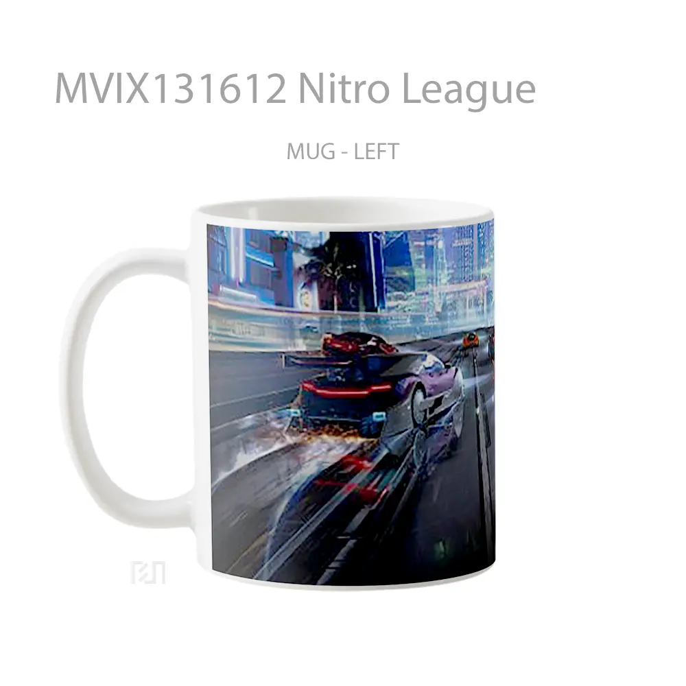 Mug Nitro League Gelas Keramik Unik - All-side / Desain