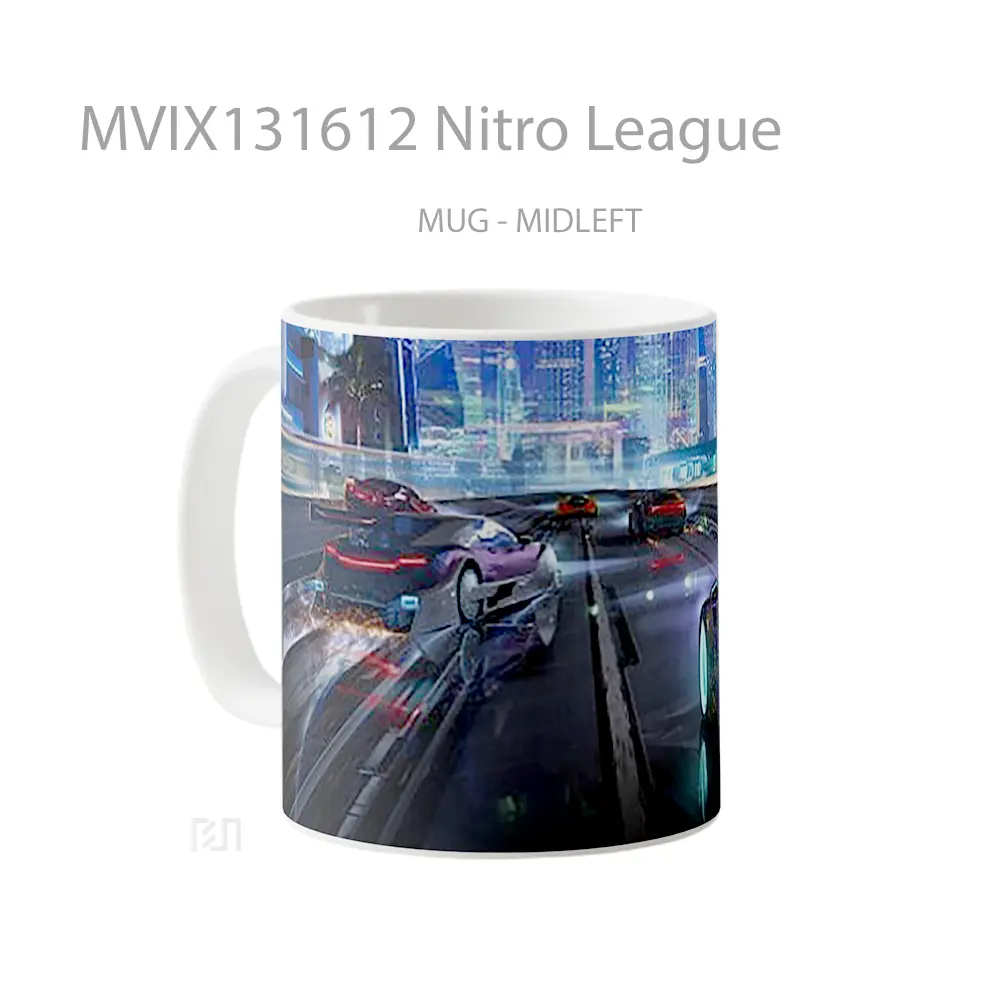 Mug Nitro League Gelas Keramik Unik - All-side / Desain