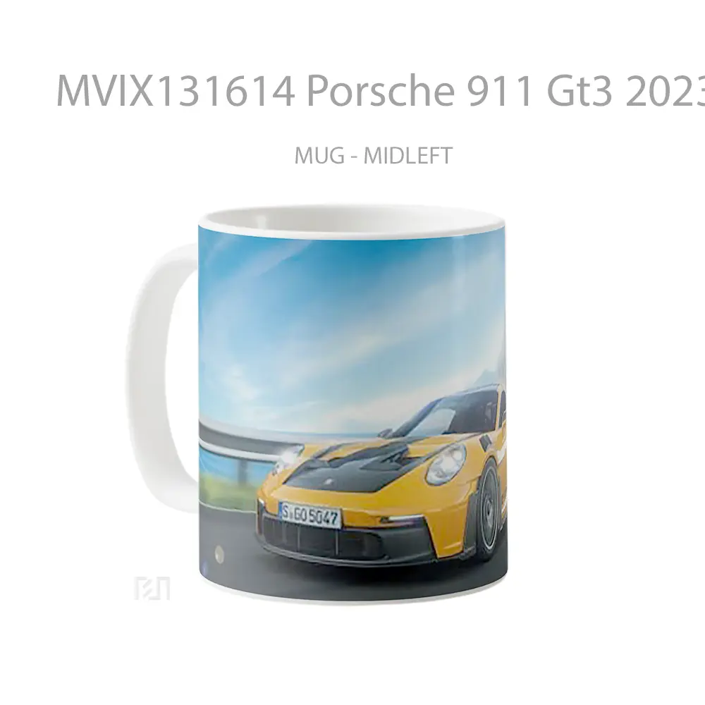 Mug Porsche 911 Gt3 2023 Cangkir Mobil - All-side / Desain