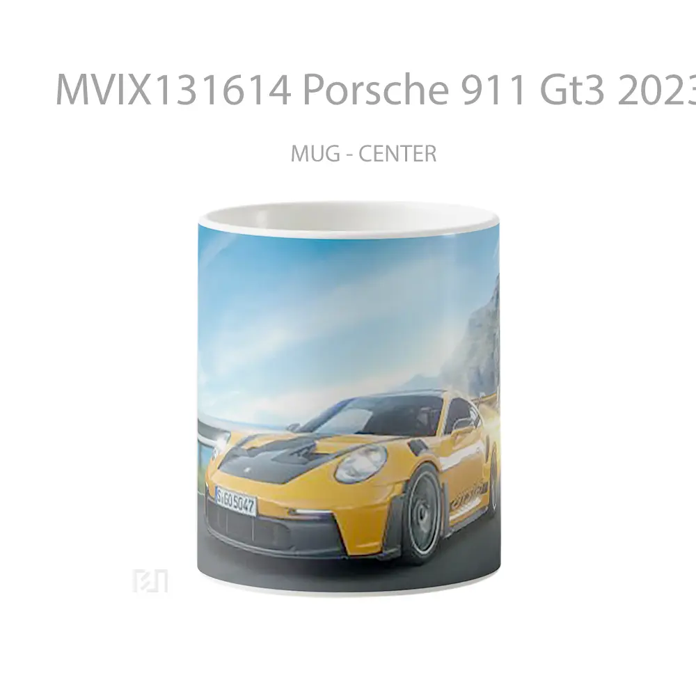 Mug Porsche 911 Gt3 2023 Cangkir Mobil