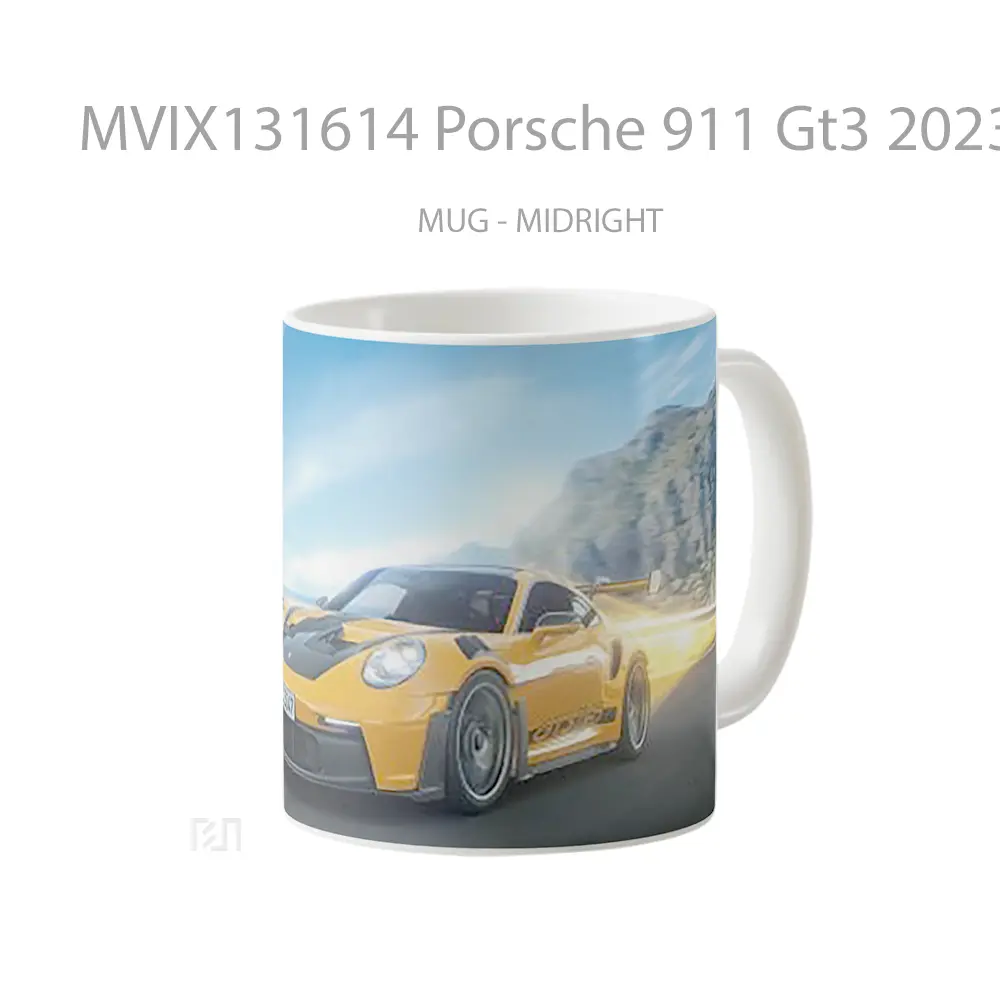 Mug Porsche 911 Gt3 2023 Cangkir Mobil - All-side / Desain