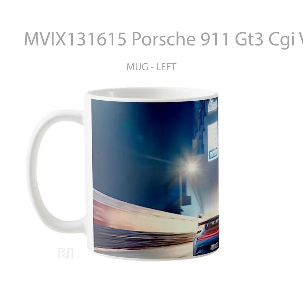 Mug Porsche 911 Gt3 Cgi V2 Cangkir Mobil - All-side / Desain