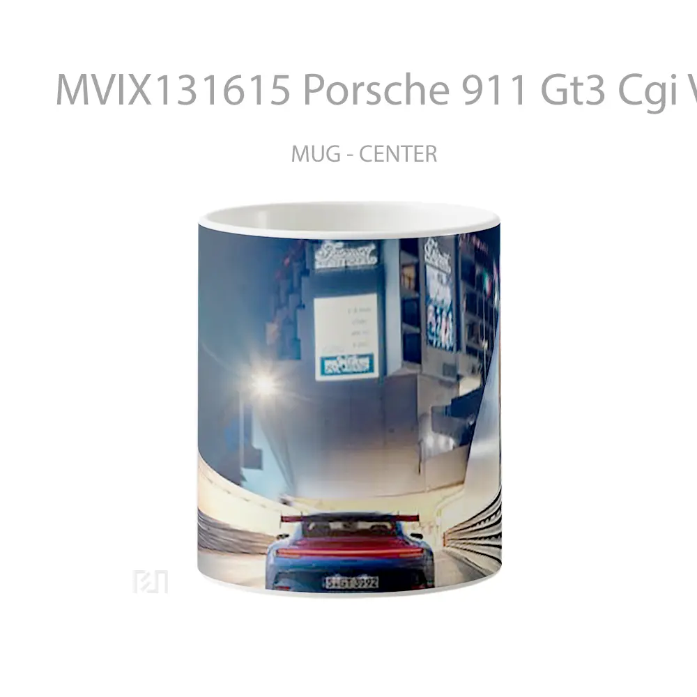Mug Porsche 911 Gt3 Cgi V2 Cangkir Mobil