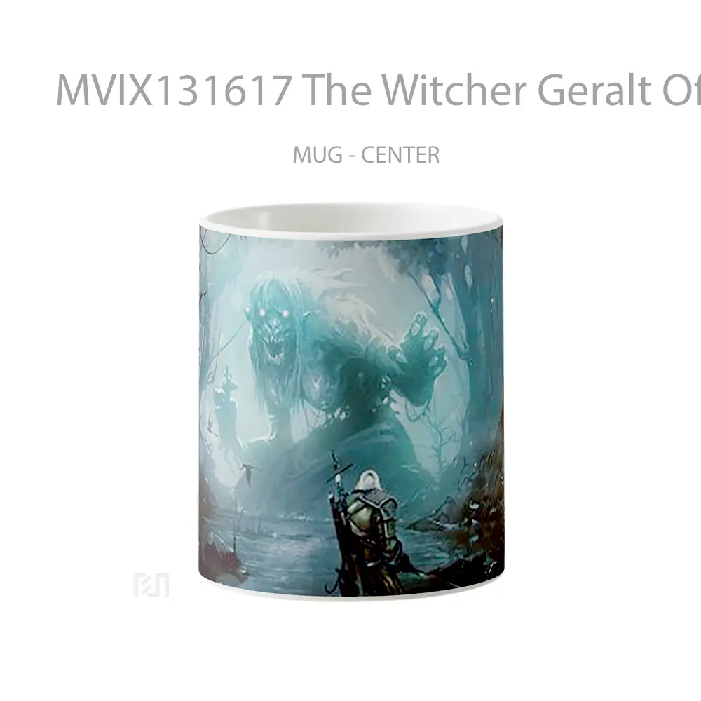 Mug The Witcher Geralt Of Rivia With Monster Gelas Keramik Unik