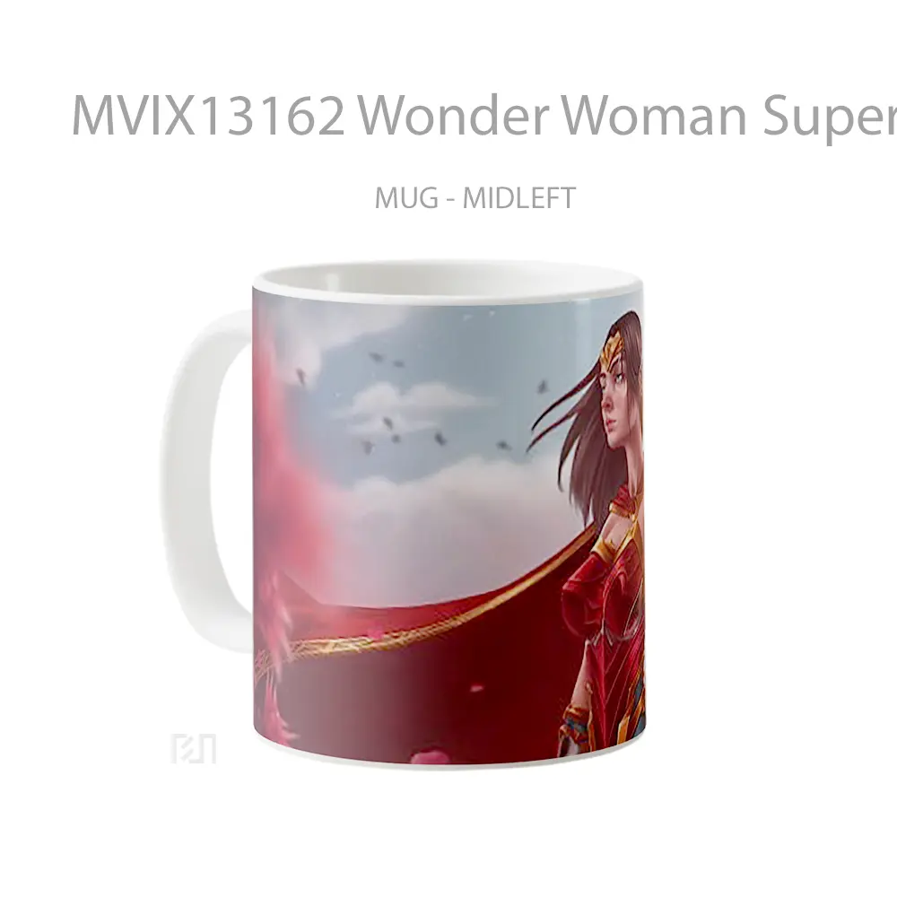 Mug Wonder Woman Superhero Dc Fanart Gelas Superhero - All-side / Desain