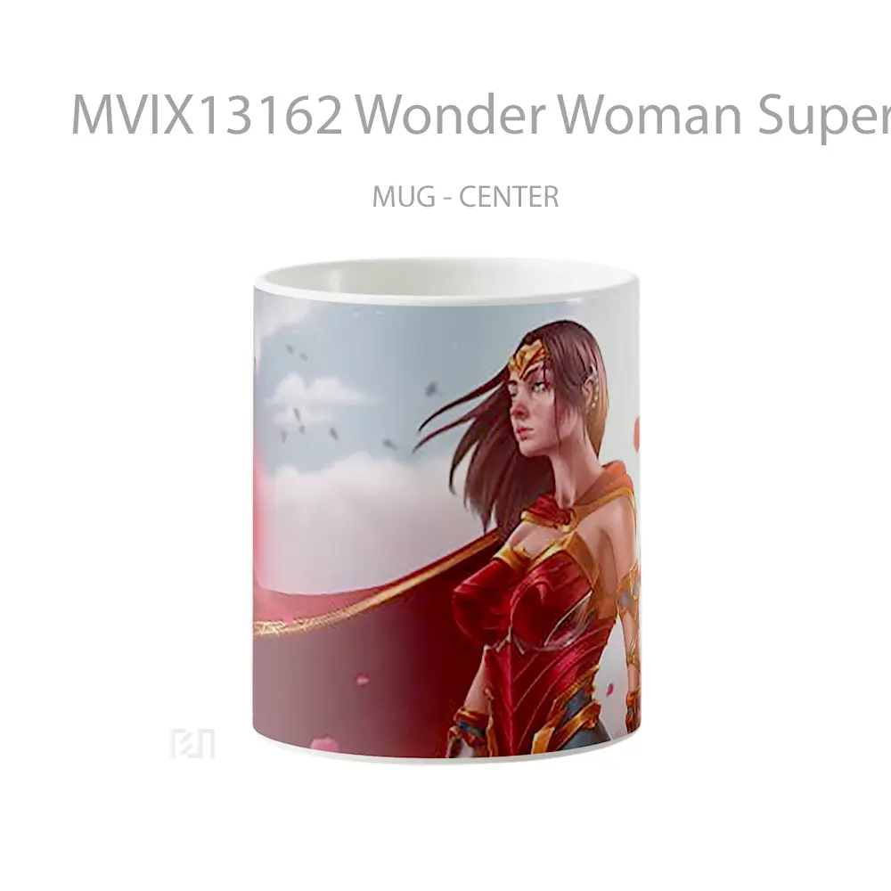 Mug Wonder Woman Superhero Dc Fanart Gelas Superhero