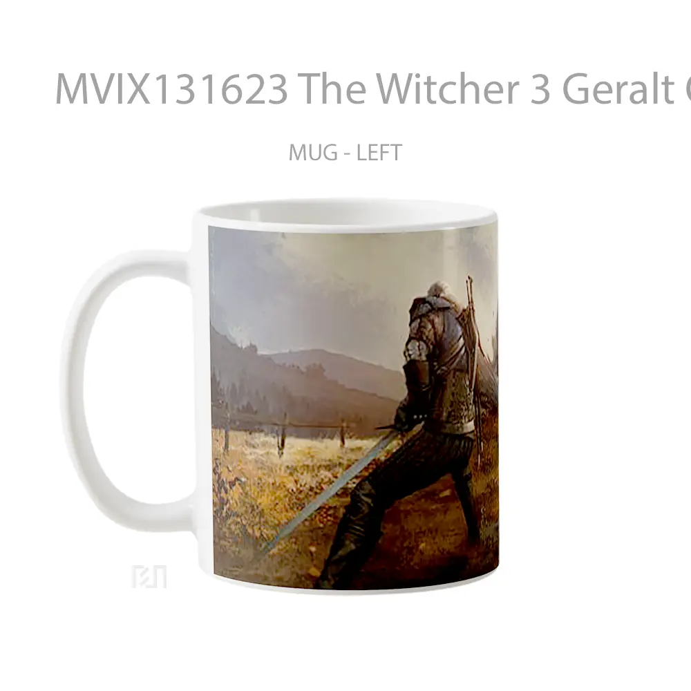 Mug The Witcher 3 Geralt Of Rivia Gelas Keramik Unik - All-side / Desain