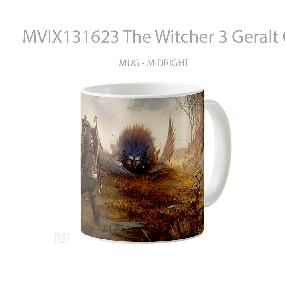 Mug The Witcher 3 Geralt Of Rivia Gelas Keramik Unik - All-side / Desain