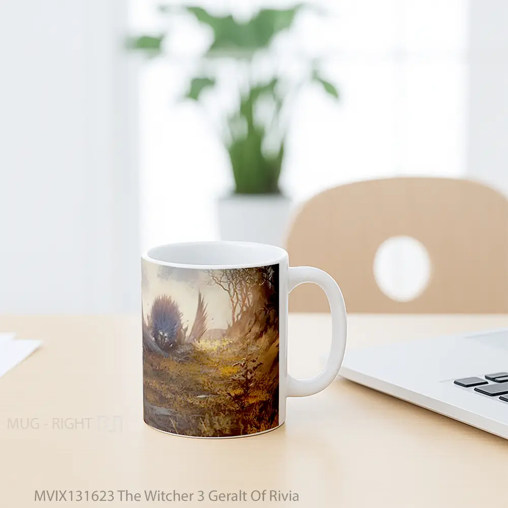 Mug The Witcher 3 Geralt Of Rivia Gelas Keramik Unik - All-side / Desain