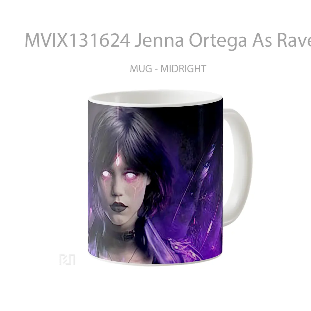 Mug Jenna Ortega As Raven Gelas Keramik Unik - All-side / Desain