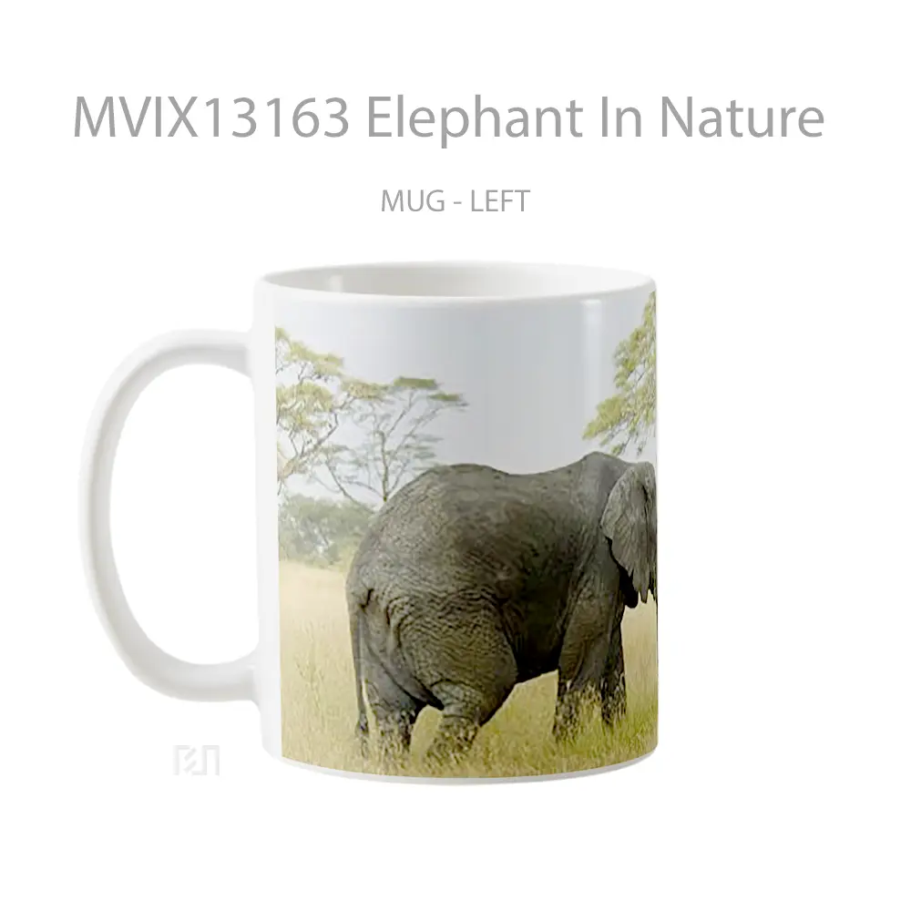 Mug Elephant In Nature Gelas Hewan Lucu - All-side / Desain