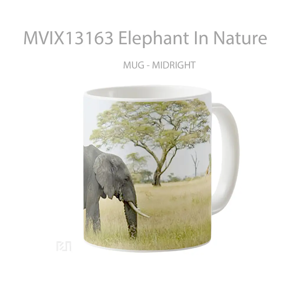 Mug Elephant In Nature Gelas Hewan Lucu - All-side / Desain