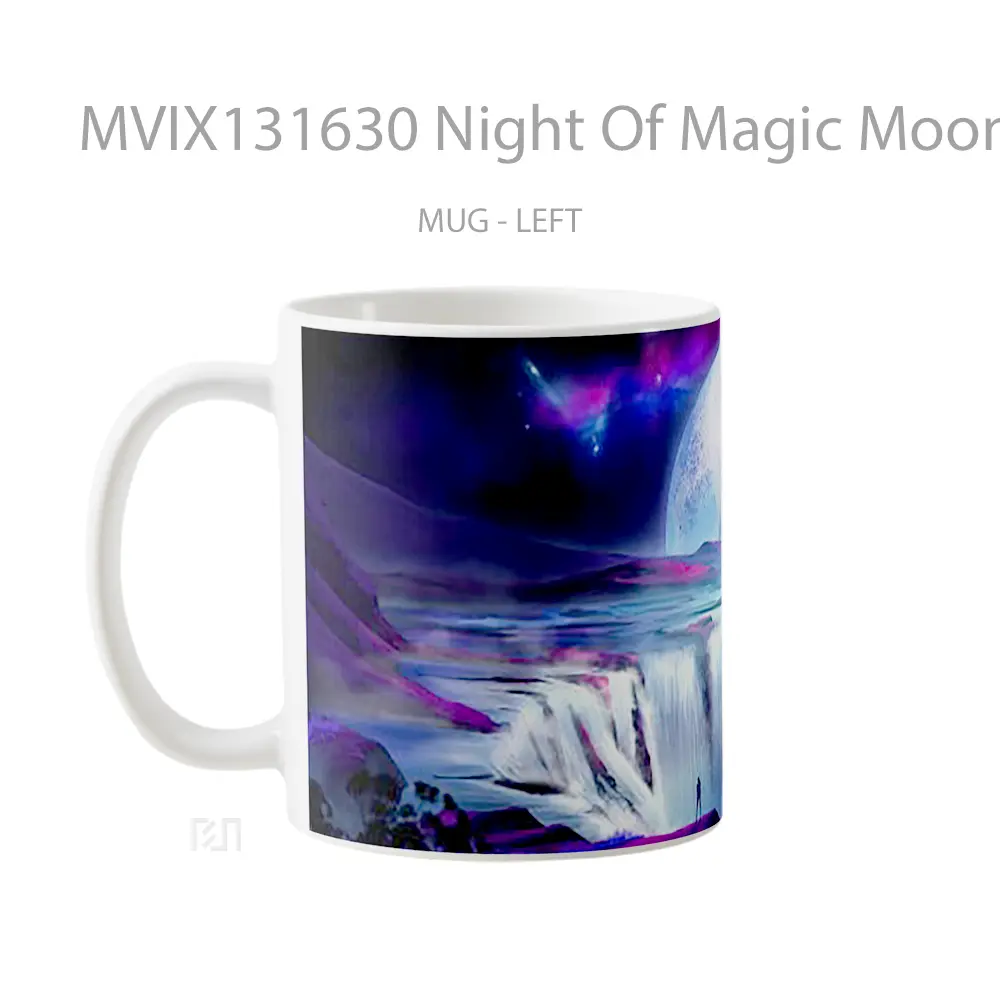 Mug Night Of Magic Moon Gelas Fantasi - All-side / Desain