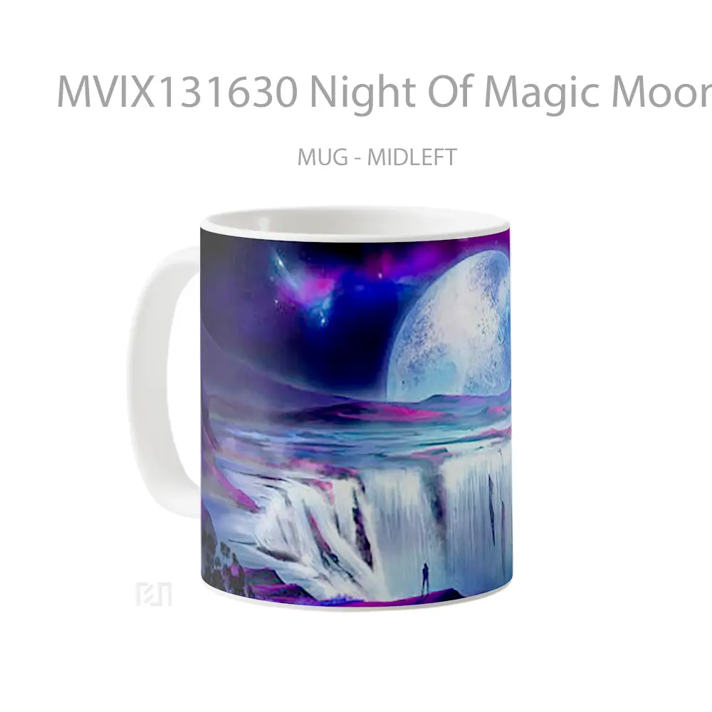 Mug Night Of Magic Moon Gelas Fantasi - All-side / Desain