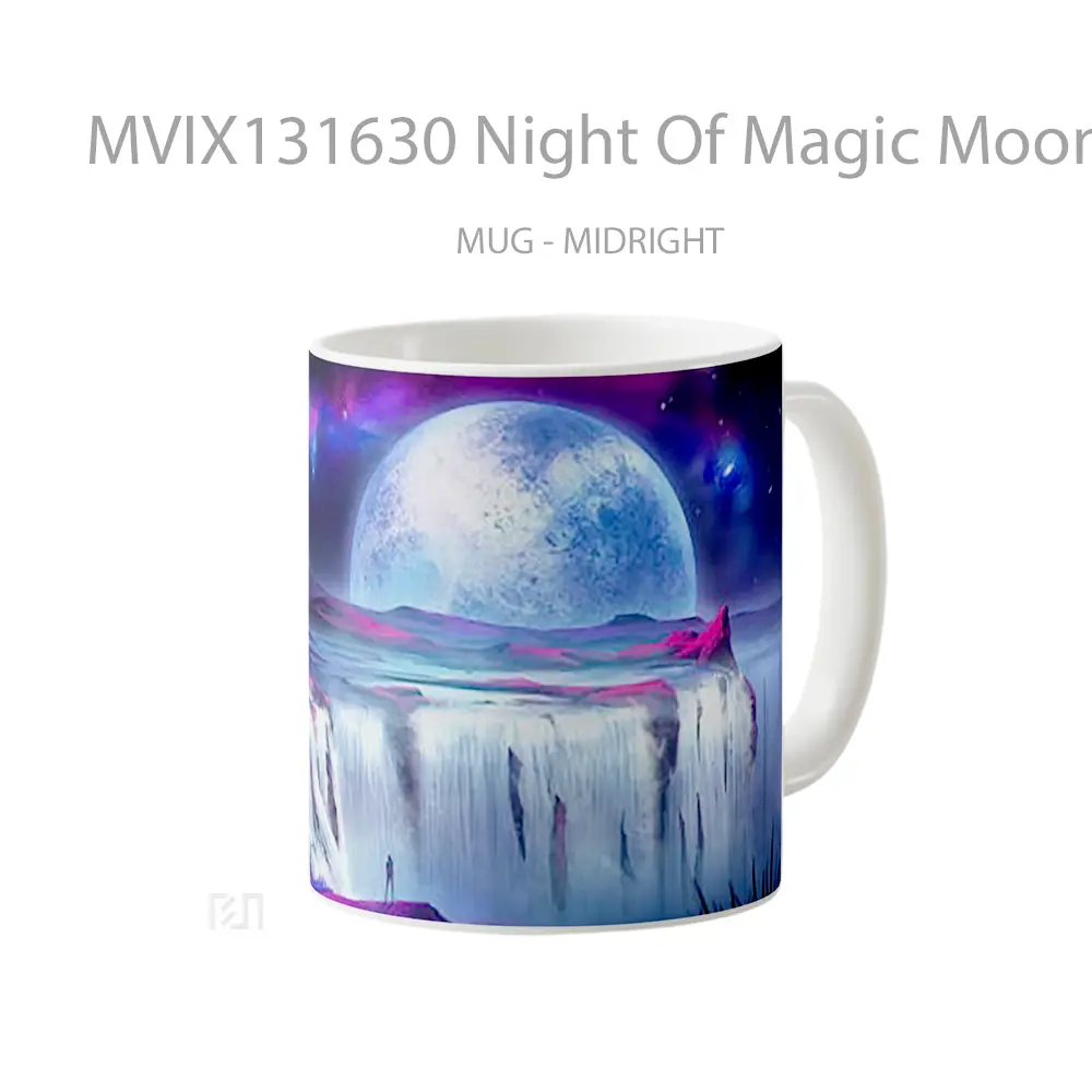 Mug Night Of Magic Moon Gelas Fantasi - All-side / Desain