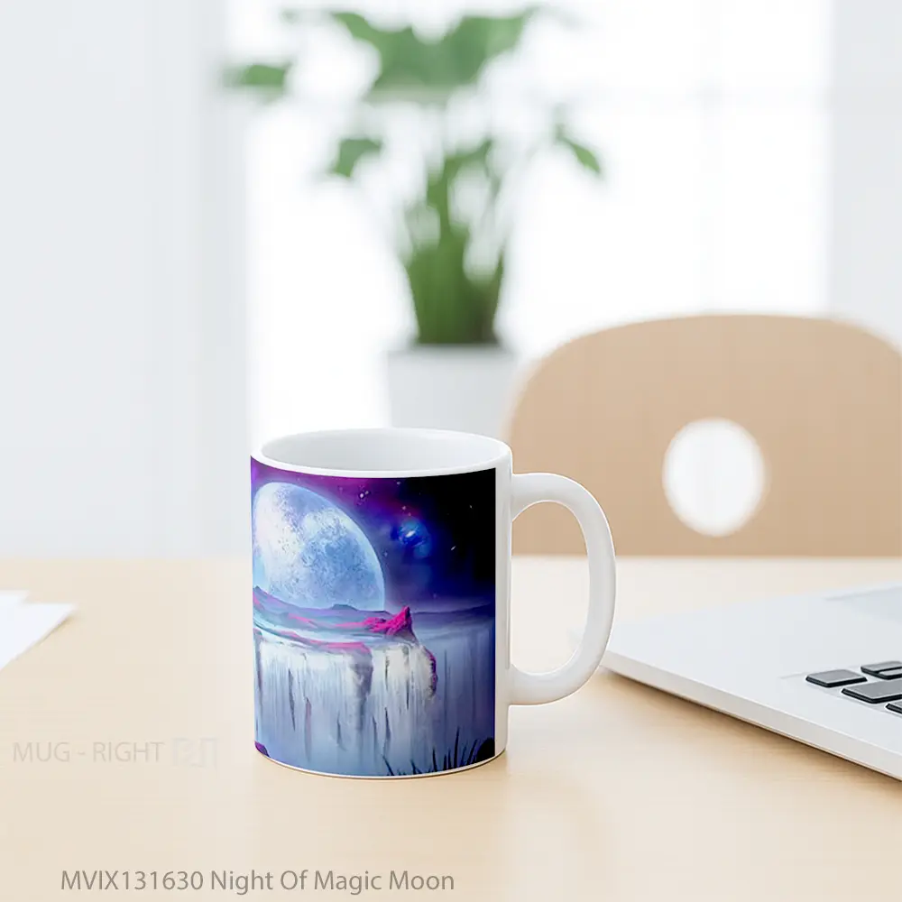 Mug Night Of Magic Moon Gelas Fantasi - All-side / Desain