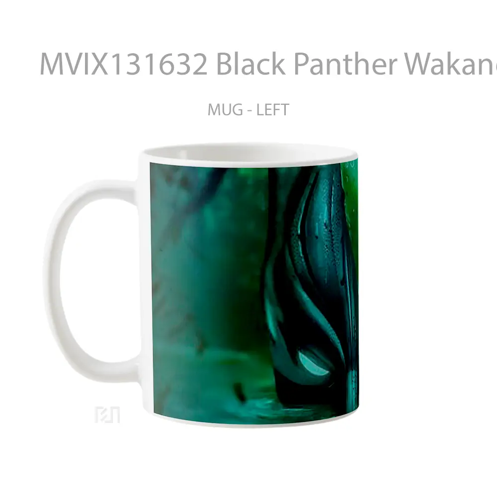 Mug Black Panther Wakanda Forever Movie Gelas Superhero - All-side / Desain
