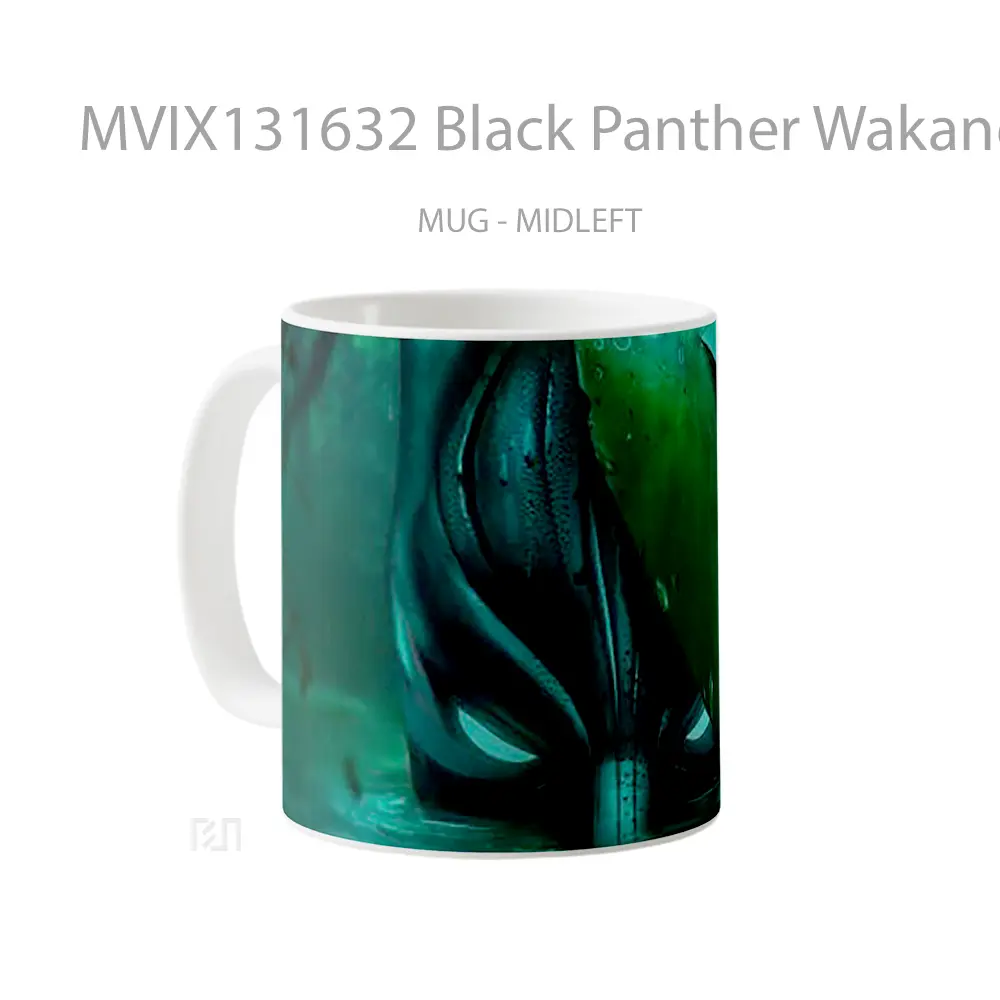 Mug Black Panther Wakanda Forever Movie Gelas Superhero - All-side / Desain