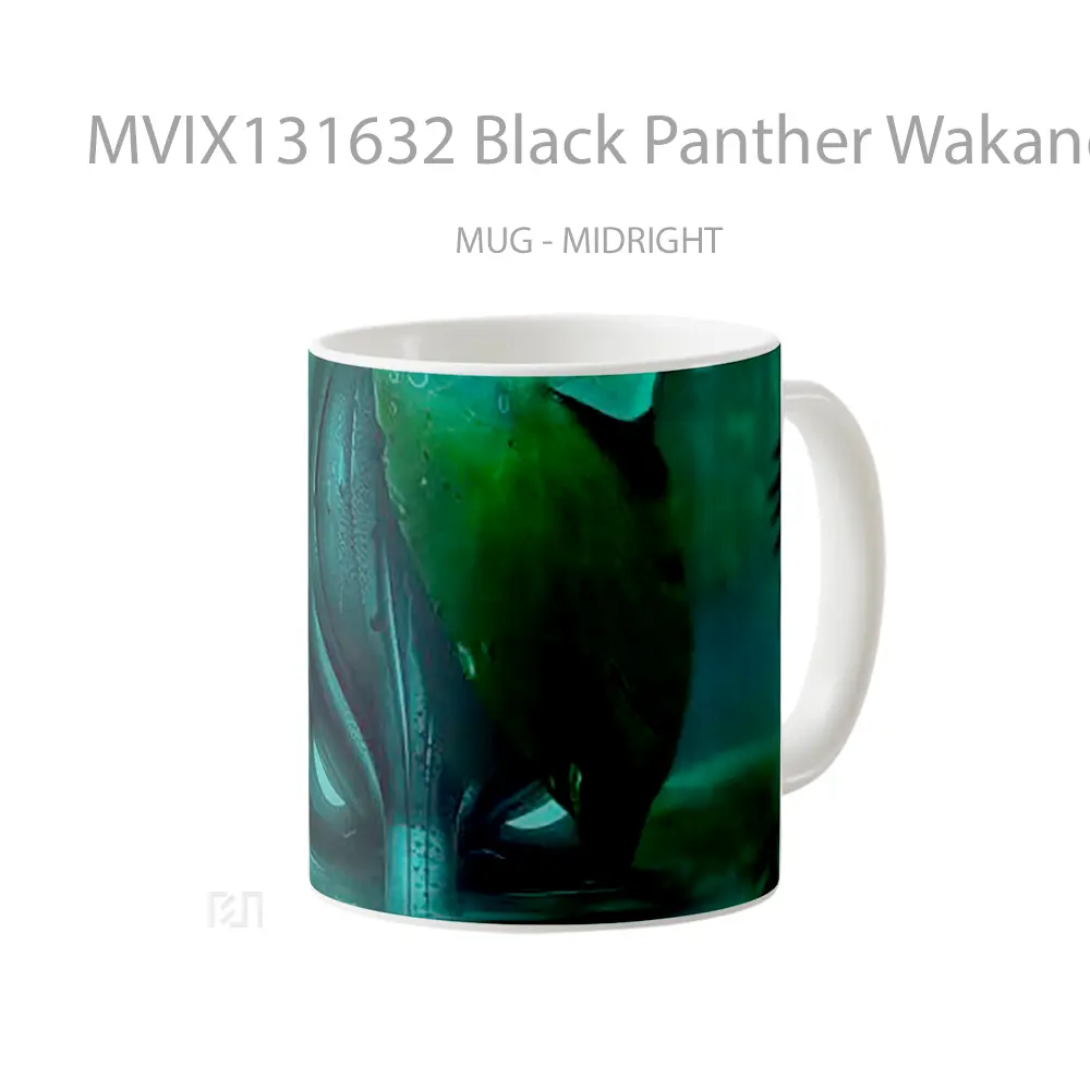 Mug Black Panther Wakanda Forever Movie Gelas Superhero - All-side / Desain
