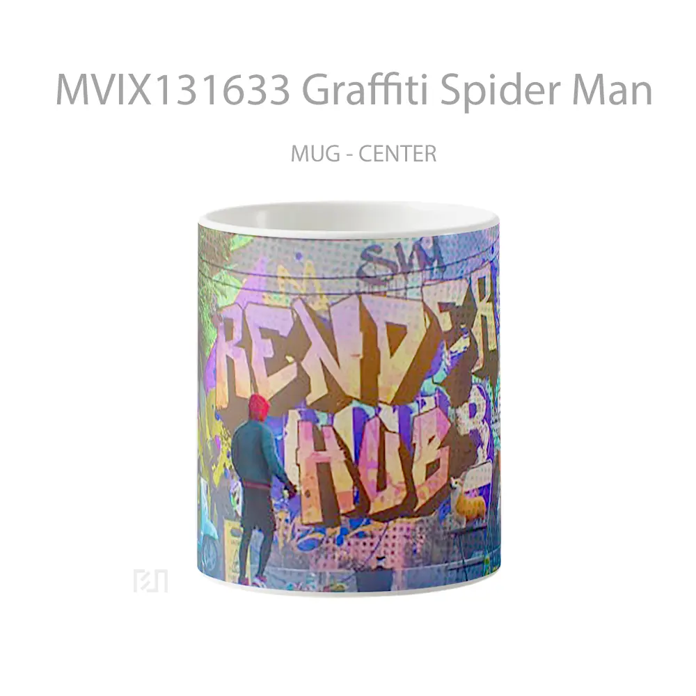 Mug Graffiti Spider Man Gelas Superhero