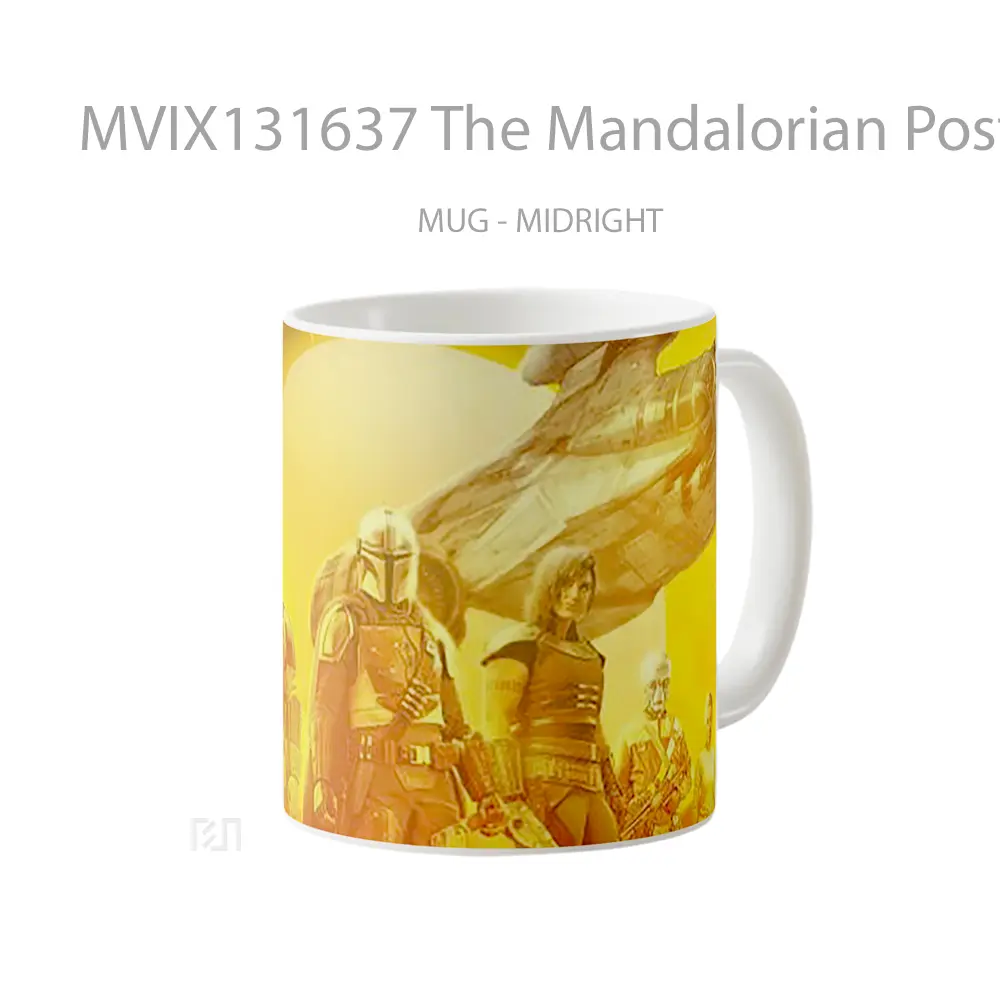 Mug The Mandalorian Poster Gelas Star Wars - All-side / Desain