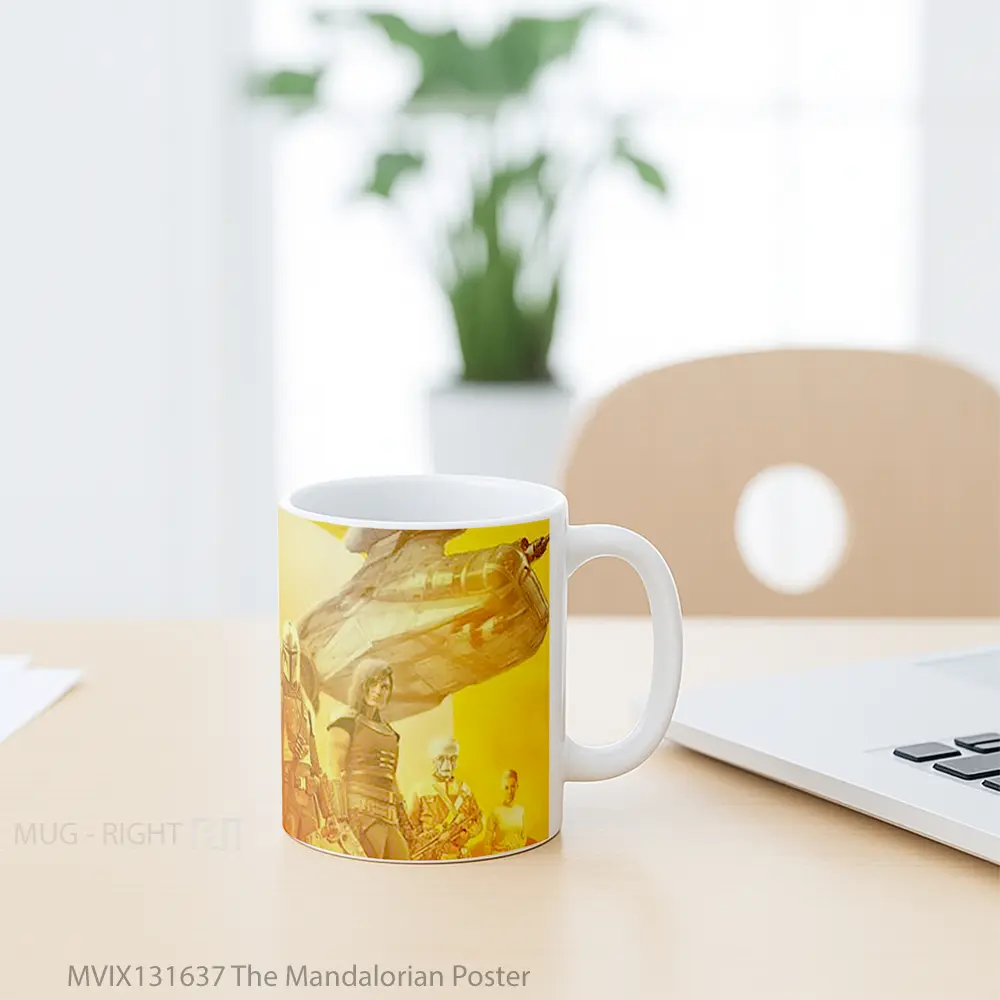 Mug The Mandalorian Poster Gelas Star Wars - All-side / Desain